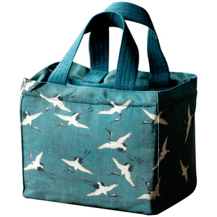 陶怡 中式古画户外旅行包 功夫茶具收纳袋加厚便携手提茶人包袋子