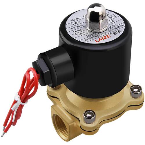 全铜常闭电磁阀水阀AC220V开关阀DC24V气阀DC12V 2分3分4分6分1寸