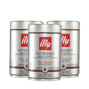 【自营】illy意利咖啡豆原罐进口阿拉比卡250g*3深度烘焙手冲意式