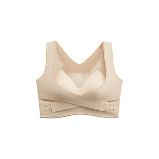 洋奢塑形防下垂内衣女士大胸显小聚拢提拉上托收副乳调整型文胸罩