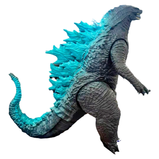 软胶大号怪兽之王真哥斯拉玩具手办模型男儿童金刚玩偶公仔基多拉