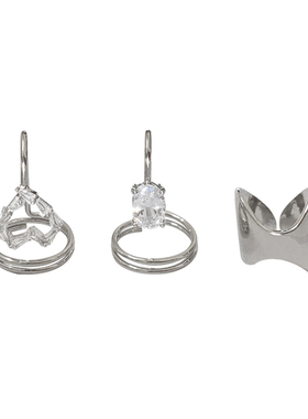 微镶锆石指甲盖小众戒女关节镶钻