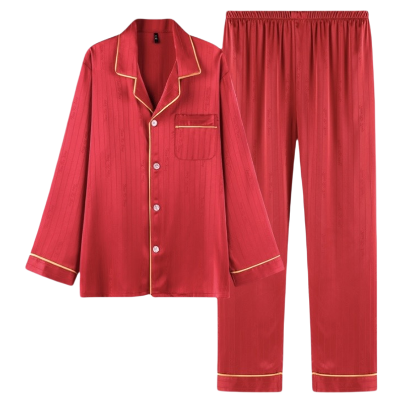 真丝睡衣结婚红色本命年家居服