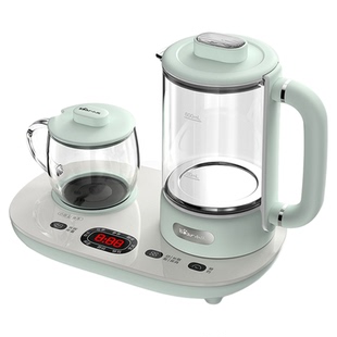 小熊办公室小型养生壶mini全自动玻璃多功能养生杯电煮茶器花茶壶