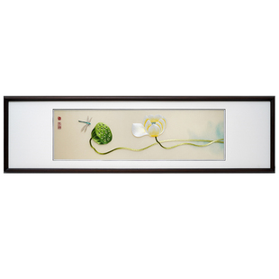 客厅沙发背景墙装饰画高端轻奢纯手工刺绣艺术苏绣新中式成品挂画