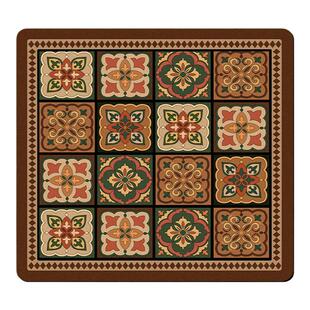 复古洗衣机防尘罩垫布冰箱盖布吸水防晒盖垫子硅藻泥床头柜防尘垫