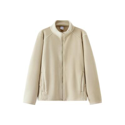 森马抗静电摇粒绒紧身分割外套女