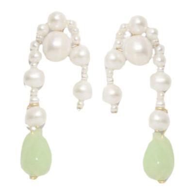 英国珍珠耳环小众高级淡水珍珠