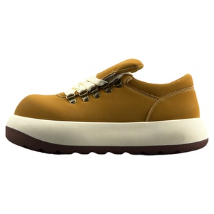 外贸男鞋小众拼色增高板鞋休闲百搭大头德比鞋潮流舒适复古运动鞋