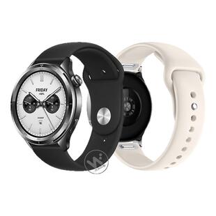 适用小米Watch S4反扣硅胶手表带sport 4代升级按键拆腕表s3时尚s2智能s1运动pro男女式color专用手链腕带