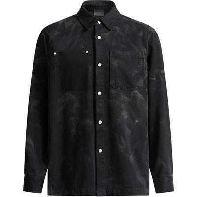 CHINISM赤尘扎染长袖衬衫男