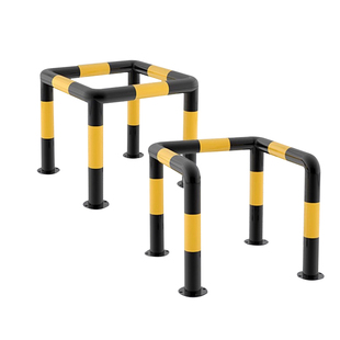 防撞护栏直角U型C型口字型围栏异型防撞杆车间防撞栏杆钢管挡车器