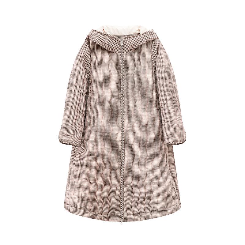 readme中长款连帽羽绒服