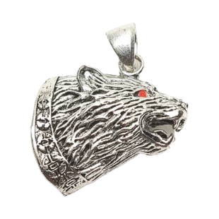 新款合金饰品牙套鹿麂角配饰复古手工狼牙镶嵌吊坠钥匙扣挂件配件