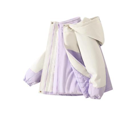棉致童装衣服夹棉冲锋衣三合一