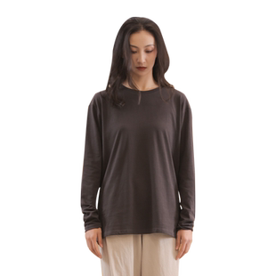 柏屋赵磊IND现代舞长袖训练T恤纯棉男女同款练功服上衣121102003