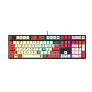 机械键盘108键无线蓝牙三模游戏办公电脑打字红轴静音水蜜桃轴v3