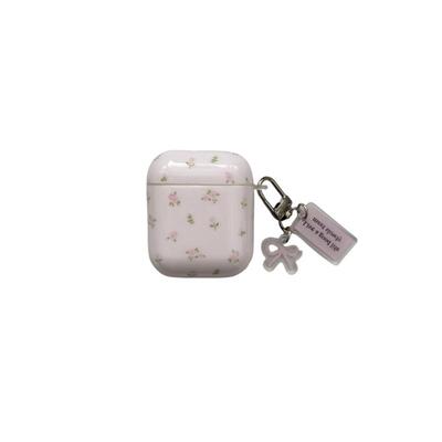 韩系ins纯色碎花适用苹果耳机保护套airpods4无线蓝牙耳机壳三四代airpodpro2二代ipod耳机盒airpods3保护壳