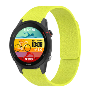 适用佳明手表Forerunner255/255M荔枝纹磁吸硅胶表带Venu3/2s/Vivomove4运动高驰pace3智能pro秋冬APEX4/2Pro