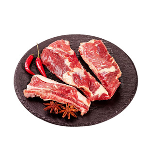 原切去骨牛肋条肉贴骨肉腩冷冻烧烤食材牛肉清真炖煮火锅进口