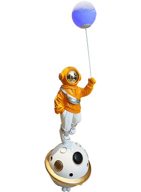 WIFI智能音响带月球灯落地宇航员客厅卧室玄关大型太空人软装摆件