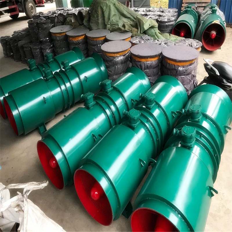 带煤安证书  矿用隔爆型压入式对旋局部轴流通风机 FBD2x11