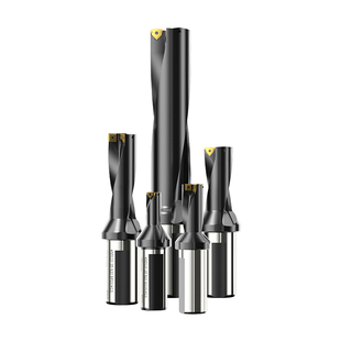 美日U钻黑钻WC暴力钻高硬H13材质SP车床用快速刀杆深孔平底喷水钻