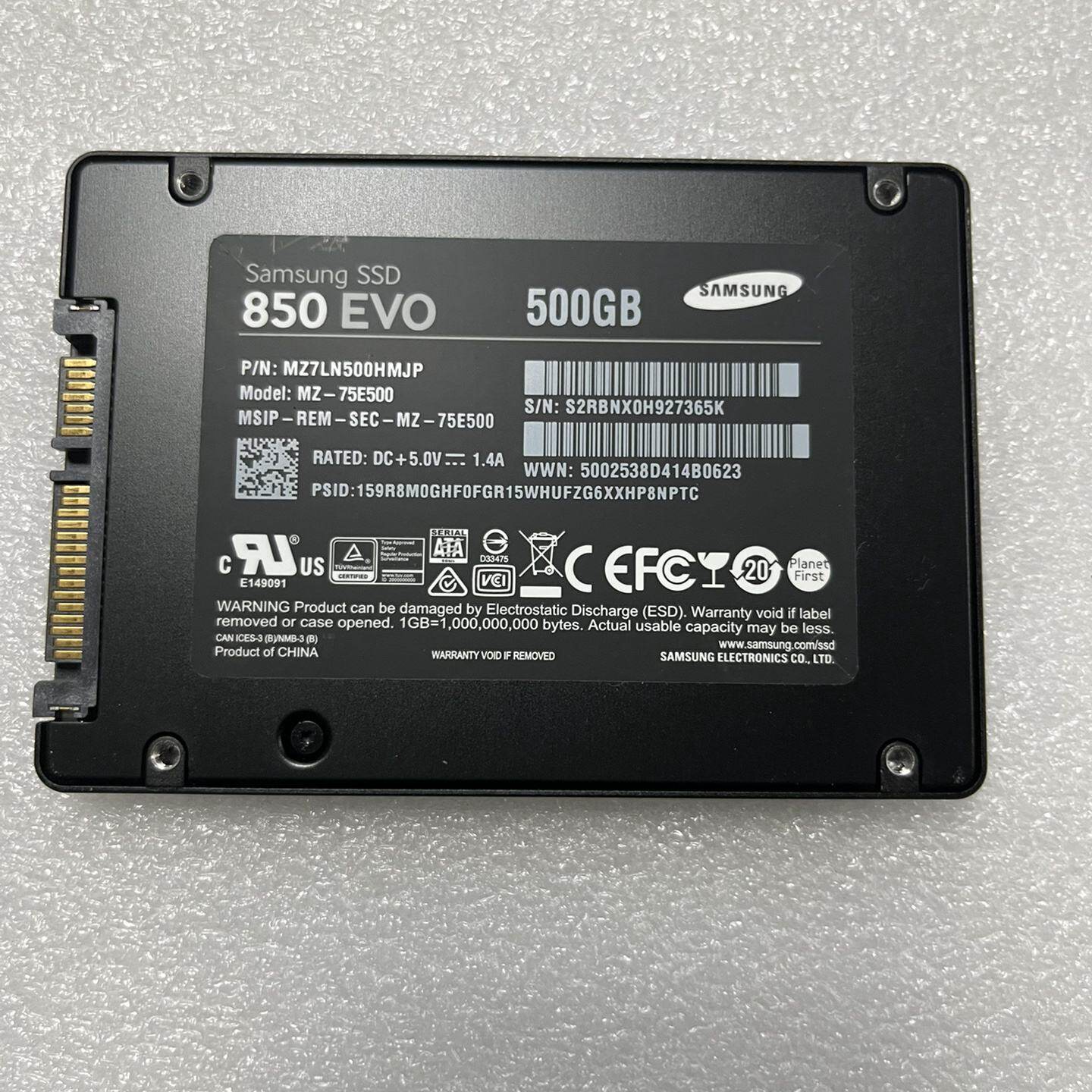 非标价三星850evo 500g拆机固态硬盘，成色新，功能正常，没议价