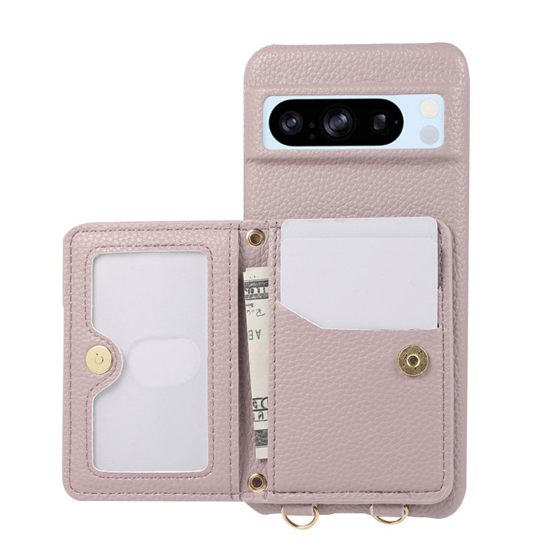 斜挎零钱包适用于谷歌pixel8手机壳pixel8pro带挂绳7a插卡Googlepixel7pro卡包防摔6a高级感皮革硬壳支架外壳