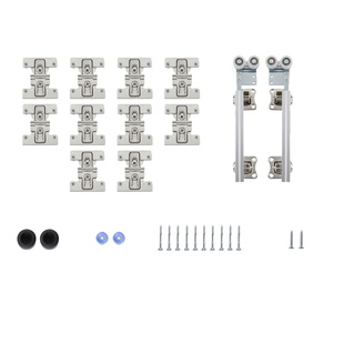 固特无下轨折叠门五金配件衣帽间衣柜过道门推拉移门吊轨滑轮轨道