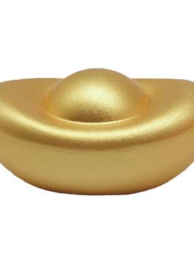 真金鎏镀金元宝锌合金招财摆件