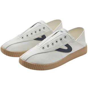 特价TRETORN 帆布鞋男女款一脚蹬板鞋秋冬轻便踩脚鞋情侣款懒人鞋