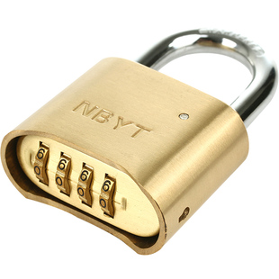 NBYT不锈钢锁头户外室外防水防锈大号庭院铁门锁具铜密码锁挂锁