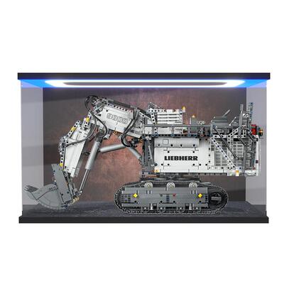 亚克力展示盒 适用乐高42100利勃海尔R9800挖掘机积木模型防尘罩