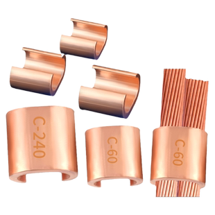 C型线夹电缆并线分线对接头紫铜卡扣电缆分支器CCT接线端子电缆夹