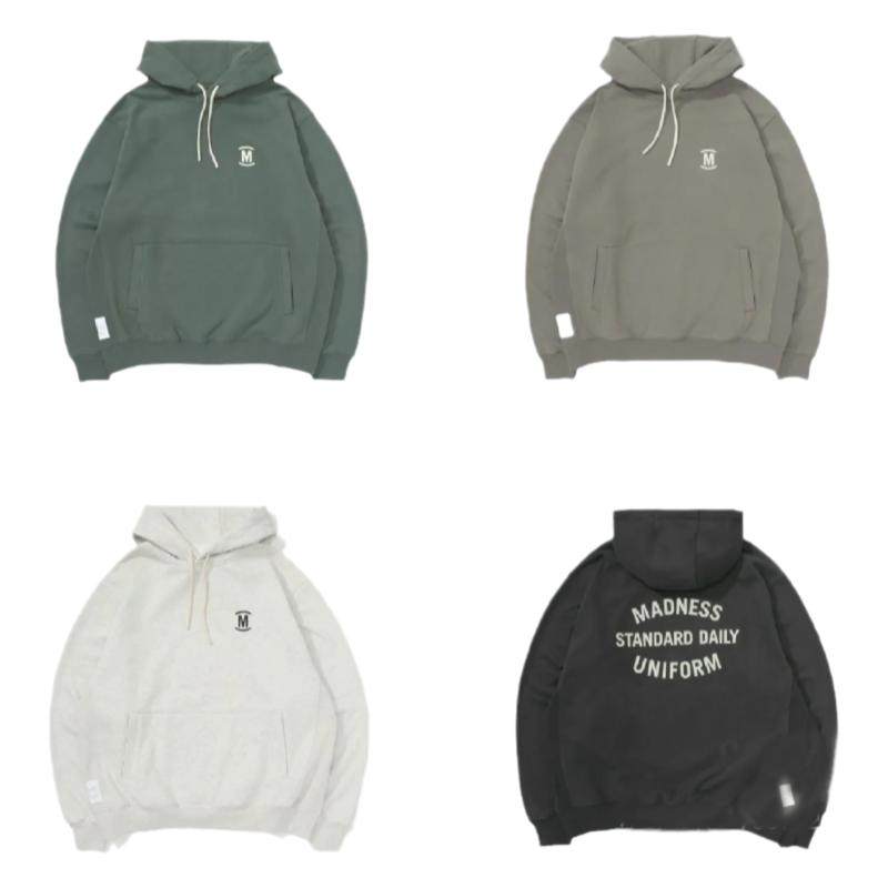 重磅现货MADNESS SOLID HOODIE. BOXY 混纺连帽卫衣 余文乐 24F