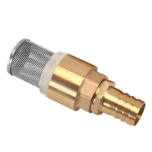 铜宝塔嘴井底阀带虑网止回阀自吸泵进水过滤防到流弹簧止逆阀插管