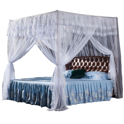 加固不锈钢落地蚊帐三开门