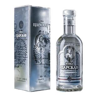 沙皇俄罗斯国家馆原装进口金银伏特加配制酒洋酒聚会派对酒礼盒装