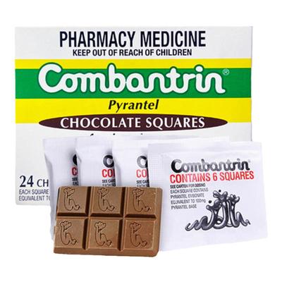 Combantrin澳大利亚打虫巧克力打虫药儿童成人驱虫药蛔虫药24块