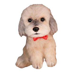 御姐羊毛毡宠物挂件定制小动物纯手工礼物小猫小狗纪念品泰迪比熊