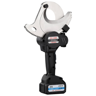 电动充电棘轮铠装铜铝电缆剪/钢绞线剪锂电小型电工专用齿轮剪刀