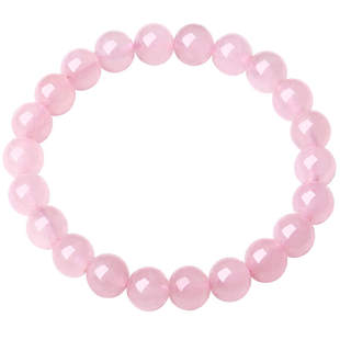天然粉水晶手链手串女款手镯女生女芙蓉石粉晶手饰生日礼物送女友