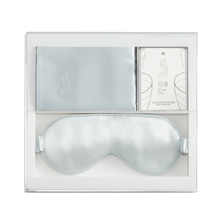 睡眠轻薄遮光真丝眼罩套装礼盒枕头套真丝枕套夏季旅行网红款礼品