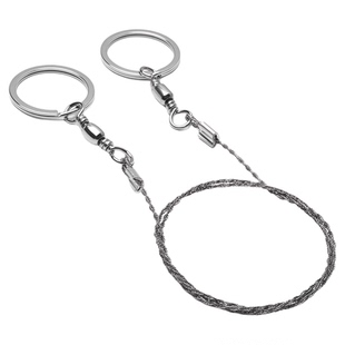 手拉线锯随身便携钢丝锯户外绳锯荒野求生锯不锈钢锯野外生存用品