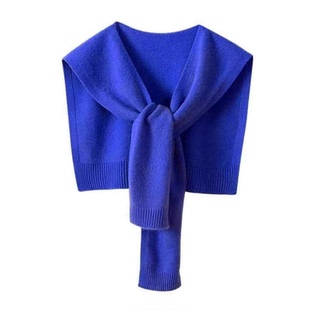 披肩女外搭2026新款春秋针织条纹薄款夏季办公室空调房护颈小坎肩