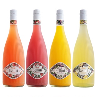 德国原瓶进口 Bellini/贝利尼起泡果酒草莓桃子菠萝低度微醺甜酒