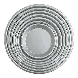 烤箱披萨盘圆形加厚阳极铝盘披萨烤盘派盘浅盘深盘6寸8寸10寸12寸