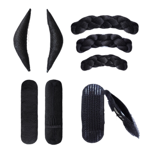 汉服头饰假发可变性全发丝牛角包古风明制发饰新手日常盘发垫发包