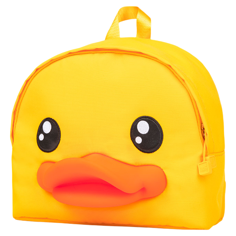 B.Duck小黄鸭双肩包新款时尚百搭帆布背包学生书包可爱卡通轻便